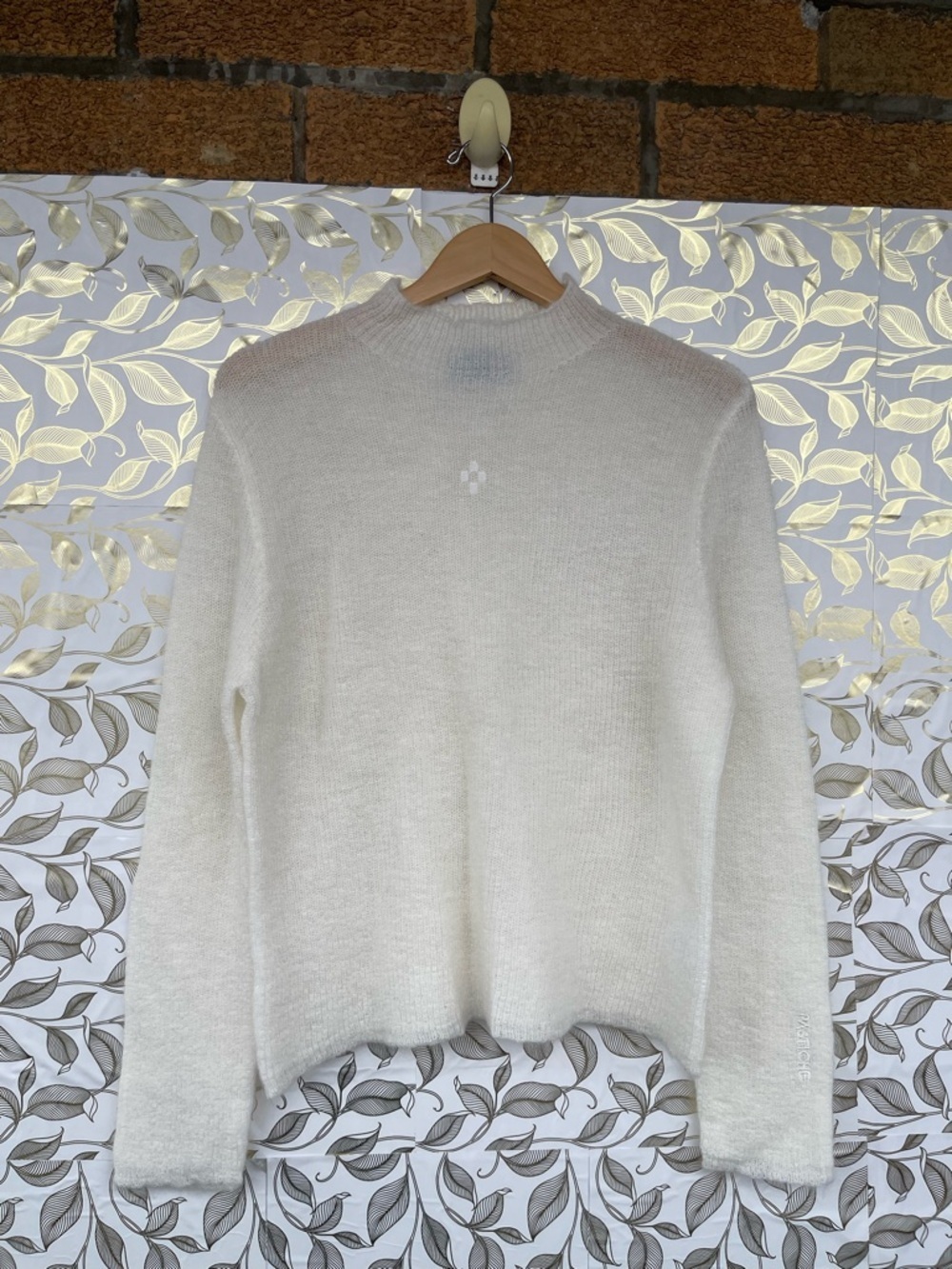 Pastiche Mohair Wool Sheer Knit Sweater Cream White Soft Girl Coquette T.L